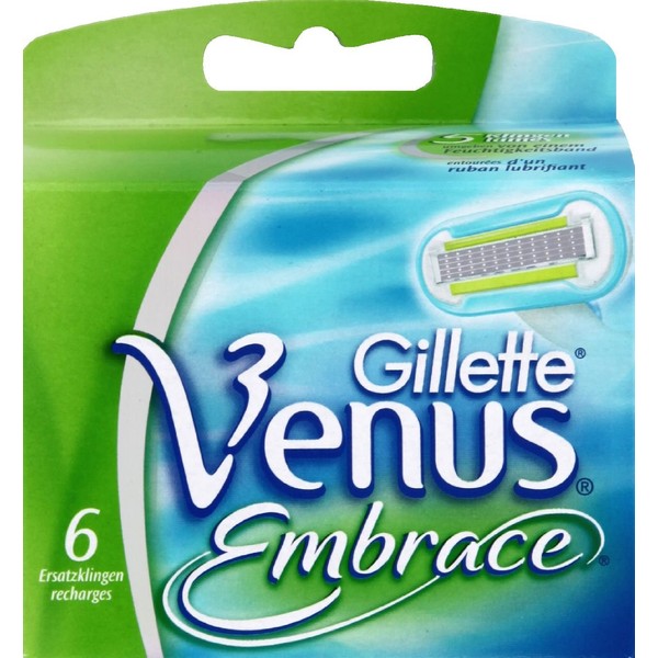 Gillette VENUS Embrace Razor Blades for Women, Pack of 6