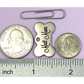Unbranded Mutt Mom Charm Dog Mama Rescue Gift Bone Stainless Steel Jewelry Making Tag Word