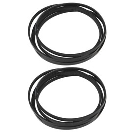 YINETTECH 2pcs Dryer Drum Belt Replacement 341241 Compatible with Whirlpoo Compatible with Kenmore 695055 694868 31531589 660997 W10127457 PS346995 Black