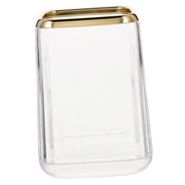 FRCOLOR Clear Makeup Brush Holder Organizer Transparent Storage for Brushes Beauty Tools Stationery Desk Organizer for Home Office Vanity Use