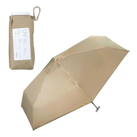 2025 Wpc. Umbrella【Ultra-Lightweight Compact】Light Blocking Aerial Tiny Mocha ≪100% Light Blocking/100% UV Protection/UPF50+/Heat Shield/For Both Sunny and Rainy Weather≫ Folding Umbrella Lightweight