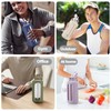 SIEROZUR 64 oz Glass Water Bottle with Straw and Handle