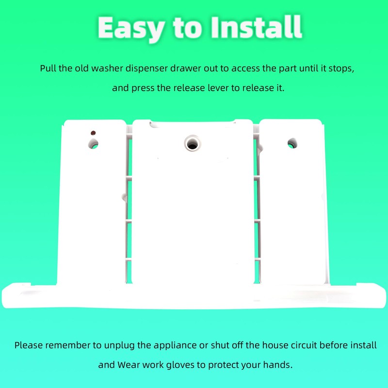 W10861667 W10794820 W10601851 Washer Dispenser Drawer Assembly Compatible with Whirlpool