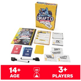 Draft’d, a Drafting Game for Everyone, Party Game, Night Game for College, Bachelorette Party Game, Happy Hour, Family Game Night, for Ages 14+