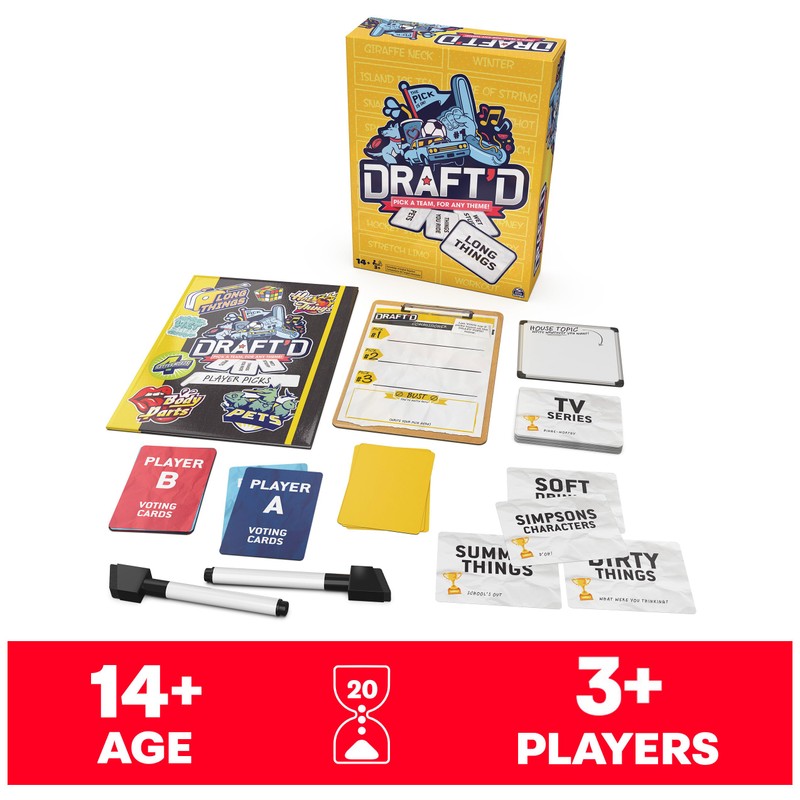 Draft’d, a Drafting Game for Everyone, Party Game, Night Game