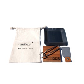 oka-d-art Black Iron Plate, Small Size, B6-M Type, 5.9 x 5.9 inches (150 x 150 mm), Includes Cotton Bag, Set of 5 (3.2 mm)