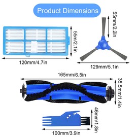 EATBALE Accessory Replacement for Coredy R750 R650 R550(R500+) R600 R700 R3500 R3500S, for Goovi 1600PA D380, D382, for iMartine C800, D900, D900C, for DeenKee DK600 , for Bagotte BG600 Robot Vacuum