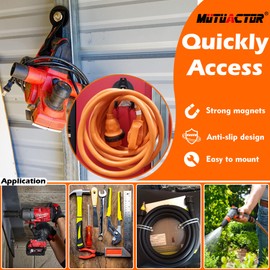 MUTUACTOR Strong Magnetic Utility Hangers,1 Heavy Duty Garage Hook,1 Anti-Slip Strap Excelent Solution of extendable Reaching Tool.