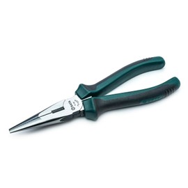 SATA ST70102AST 8-Inch Long-Nose Cutting and Gripping Pliers with Nickel-Chrome Steel Body and Anti-Slip Handles