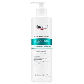 EUCERIN DermoPure Gel de Limpieza Concentrado 400ml Gel Facial con Ácido Salicílico para Rostro y Cuerpo, Anti-Manchas, Anti-Imperfecciones, Anti-Brillo. Ideal para piel grasa y/o con imperfecciones