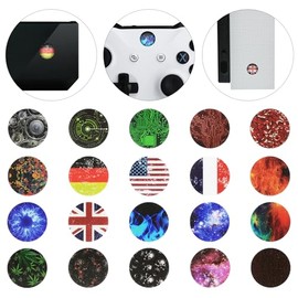 eXtremeRate 60 pcs Controller Console Custom Home Button Power Switch Stickers