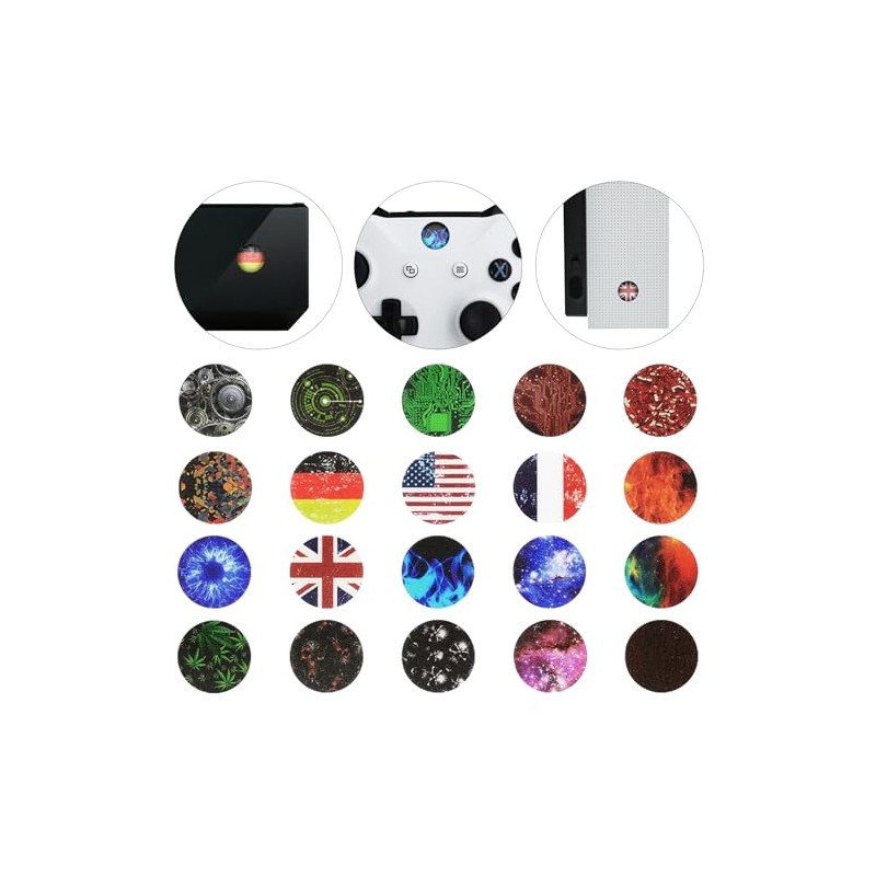 eXtremeRate 60 pcs Controller Console Custom Home Button Power Switch