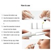 100 Pcs White Refillable Nasal Inhalers, Eco-Friendly PP Plastic Personal