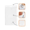 Karteo Card Holder with Thumb Slot [Pack of 10] Transparent