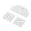 3pcs Central Control Button Sticker Aluminum Alloy Fit for Land