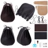 FREEBLOSS 2set Leather Bag Making Kit DIY Leather Bag Kit