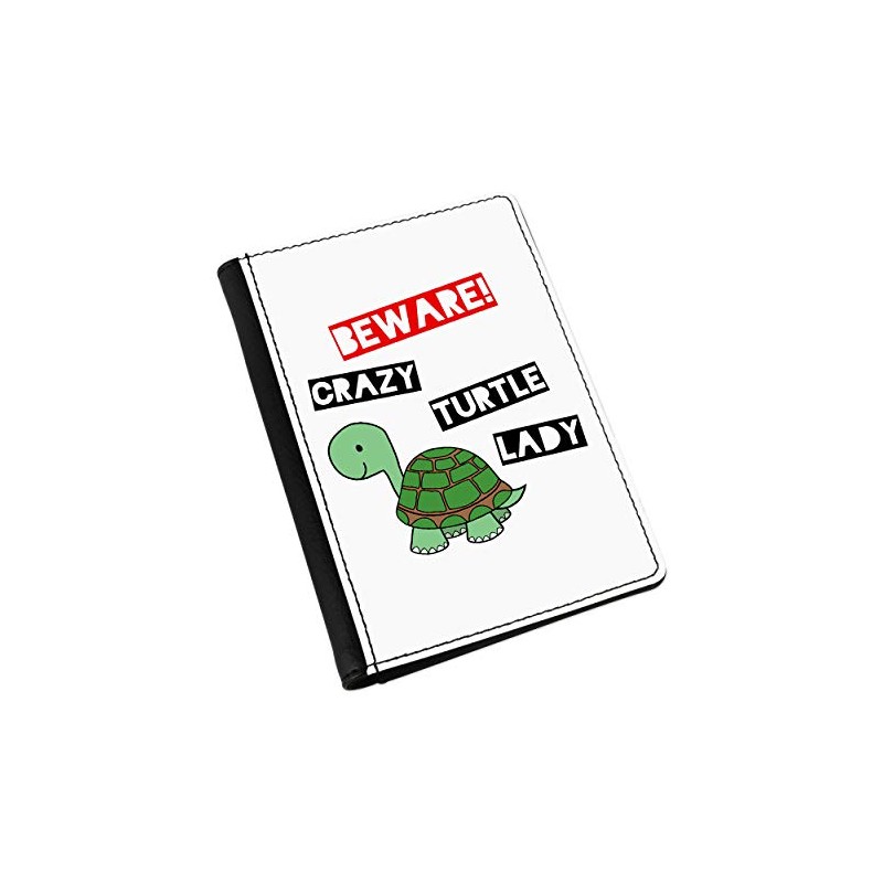 Gift Base Beware Crazy Turtle Lady Passport Holder Cover