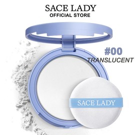 SACE LADY Oil Control Face Powder,Waterproof Setting Powder,Talc-Free Matte Face Makeup With Puff 0.35Oz:_TRANSLUCENT