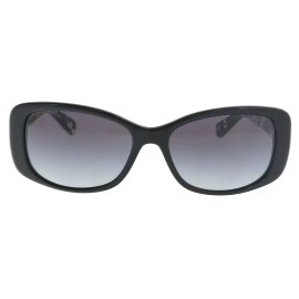 Coach Women's HC8168 Sunglasses Black/Black Crystal Mosaic/Light Grey Gradient