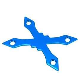 Coshar Skateboard Gasket Anti Sinking Gasket Longboard Deck Protector Aluminum Alloy Pad, Blue, 1 Set, 2Pcs (Blue)