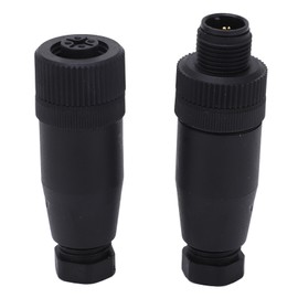for NMEA 2000 Male Female Terminator M12 5 Core A Shape Connector 9A Heat Resistant UV Protection for Marine Boat