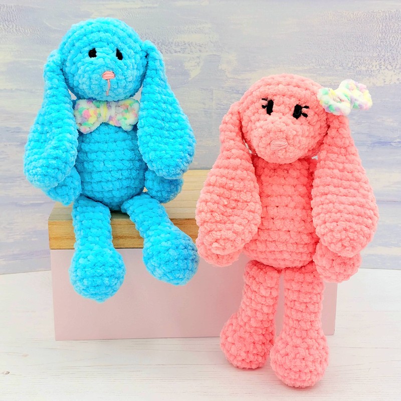 Crochet Pattern - Baby Lop-eared Bunnies Pattern - Printed A5