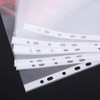 SENRISE A4 Files Sleeves, 100pcs Punched Filing Folders 30 Micron