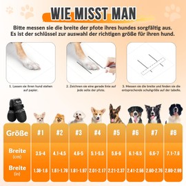 Eyein Dog Shoes, Paw Protection, Breathable & Non-Slip Dog Socks for Hardwood Floors and Hot Summer Floors, Reflective Dog Shoes with Velcro Fastening for Outdoor Walks (Black, 1)