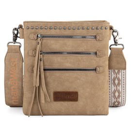 Montana West Crossbody Bags for Women Multi Pocket Cross Body Bag Purses with Guitar Strap MWC-184KH