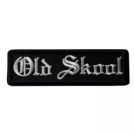 OLD SCHOOL Embroidered Jacket Vest Patch Emblem Old English Biker
