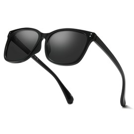 SIPHEW Fashion Polarized Sunglasses for Women,Trendy Square Designer Sun Glasses with UV401 Protection