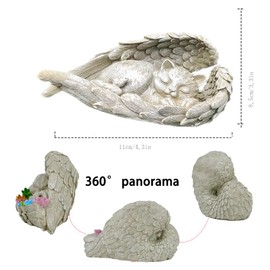 JAONLD Tombstone Cat Healing Gift Pet Memorial Garden Decoration Resin Cats Grave Decoration Garden Decoration for Outdoor Patio, Balcony, Garden or as a Gift Indoor Area