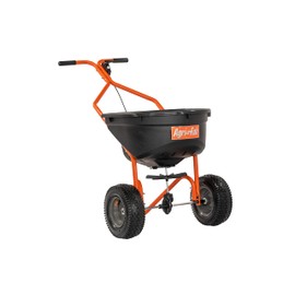Agri-Fab Broadcast Spreader 45-0576, 110 lb Capacity, Orange/Black
