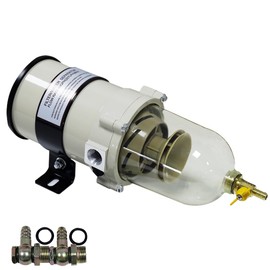 900FG 900FH 90GPH Upgraded Diesel Marine Fuel Filter 900 SERIES With Hand Twist Vavle Compatible With Trucks Outboard Marine Engines & More Construction Machinery Vehicles