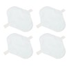 4pcs Feminine Cloth Pads Blue Pure Cotton Washable Reusable Breathable