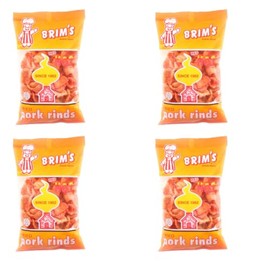 Generic SOL MAR Fried Pork Rinds - 4 Pack Crunchy Red Hot Flavorful Snack High Protein Value Parties Gift Movie Celebration Bonus Item Fexete