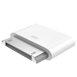 WORLDBOYU Micro USB Adapter with 30 pin Connector Charging Sync Connector Micro USB to 30-pin Dock Adapter Compatible with Early Model iPhones, iPads, and iPods