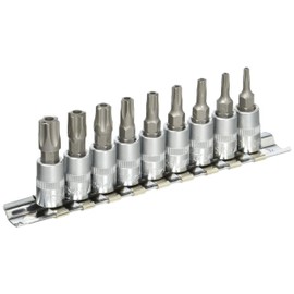 JTC 9pcs Star Plus Socket Set Pentalobe Bit Socket Set Anti-Mess Drilling 6.3mm JTC3303