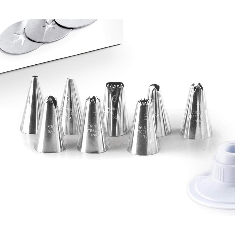 ibili 769500 Cookie Gun Set, White/Silver,12 x 25 x 12