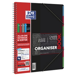 Oxford Student SOS Notes Spiral 160 Page Notebook, Assorted Colours Lined 245x310 Assorted