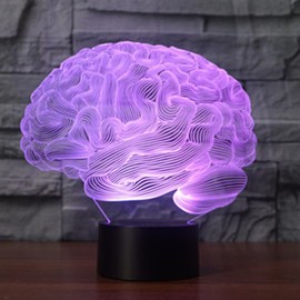 YTDZLTD Creative 3D Brain Night Light 16 Colours Different Remote Control USB Power Touch Switch Decor Lamp Optical Illusion Lamp LED Lamp Table Children Brithday Christmas Gifts