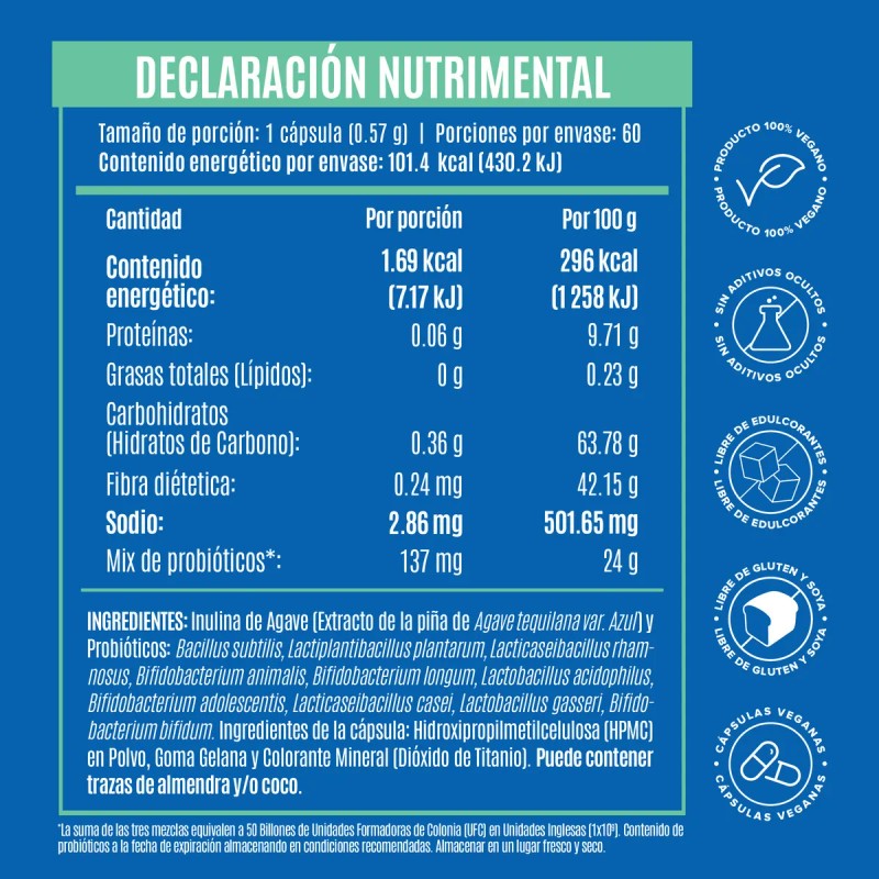 Birdman Premium All-In-One Probiotic Probiticos con 50 Billones de UFC
