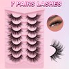 7 Pairs Fairy Eyelashes (7P-ZD-72)