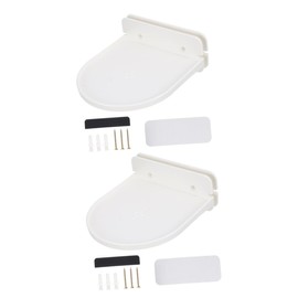 Gatuida 2pcs Speaker Holder Wall-Mounted Bracket for and Easy to Install Space-Saving Design Hollow-Carved Structure Compatible Smart Speakers