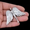 Fenni Women's Crystal Guardian Angel Wings Pin Brooches Protection Baby