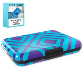 Card Holder for Men and Women, Aluminium with RFID Locking System, Anti-Fraud, Non-Contact Large Capacity, Diamond