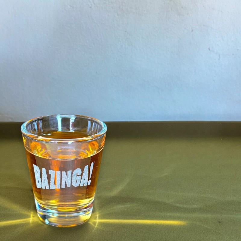 HipFlaskPlus 2oz Bazinga! Shot Glass