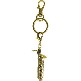 ナカノ ブラスバンドキーホルダー バリトンサックス ゴールド MM120KHBSXG