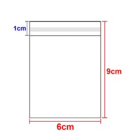 Small Ziplock Bags 6×9cm, 200PCS, 4 Mil Extra Thick Clear Plastic Resealable Bags with Lock Seal Zipper, Storage Pouches Grip Seal Bags for Jewelry Coins Pills Packaging