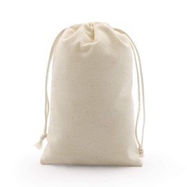 Marine Aurora 12 Pack Natural Cotton Muslin Drawstring Bags 13 x 18 cm Reusable Biodegradable and Eco Friendly for Wedding Favors Party Favors Craft Supplies